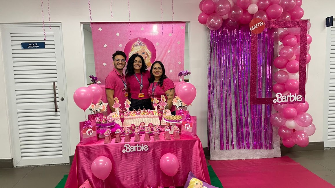 Festa temática Barbie — endomarketing