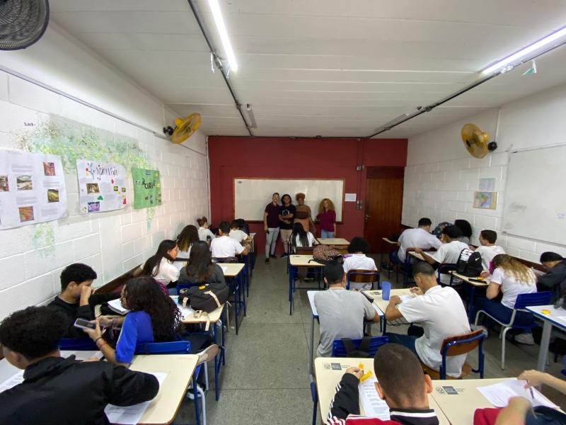 Ação educativa em sala de aula